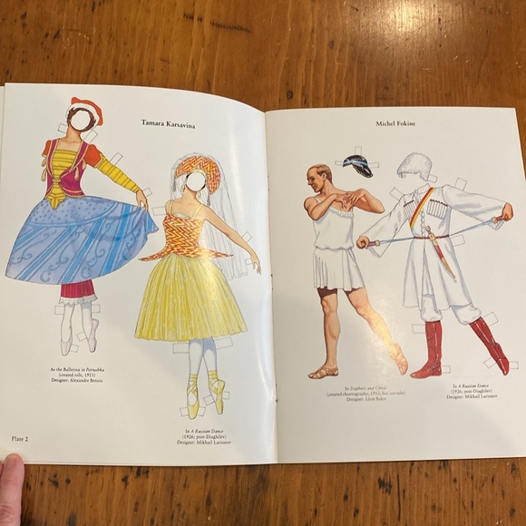 Vintage Russian ballet dancing paper dolls - Picture 4 of 10
